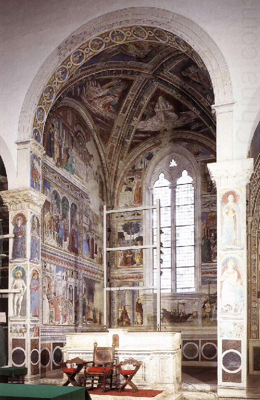 View of the apsidal chapel fh, GOZZOLI, Benozzo
